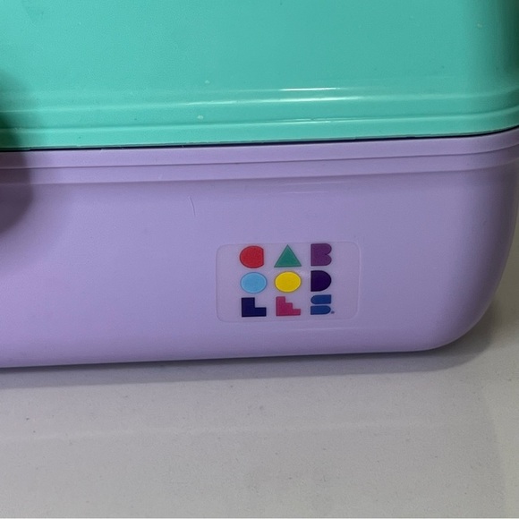 Vintage Caboodles Plastic Organizer Case Green Purple Retro Design Made … - Picture 7 of 12